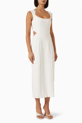 Elysia Lace Midi Dress