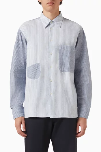 Station Mix Striped Shirt in Cotton