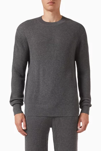 Giulio Crew-neck Sweater in Cashmere & Cotton