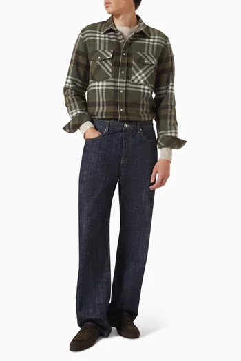 Timber Square Checked Shirt in Cashmere