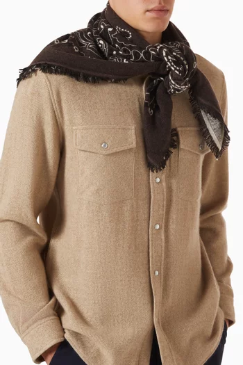 Hachiko Bandana Scarf in Cashmere