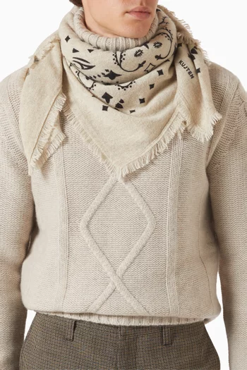 Hachiko Bandana Scarf in Cashmere