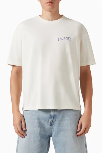 Peaks Patch T-shirt in Organic Cotton