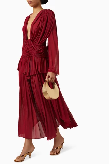 Oniro Ruffle Skirt in Rayon Blend