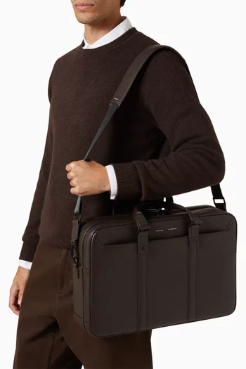 177 Dual Briefcase in Leather