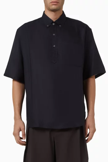 Oversized Popover Shirt in Lyocell