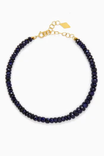Giselle Sapphire Bead Bracelet in 18kt Gold