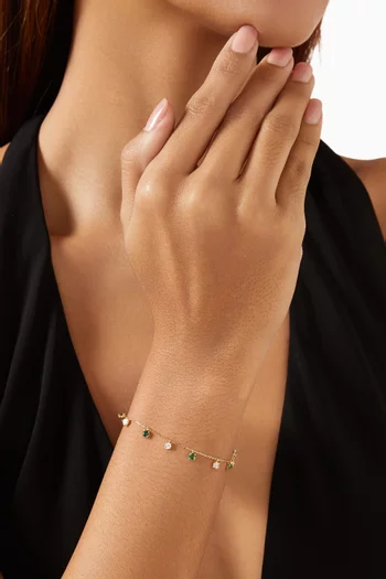 Starlight Charm Bracelet in 18kt Gold