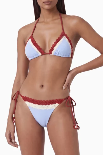 Zarek Crochet-trim Bikini Briefs