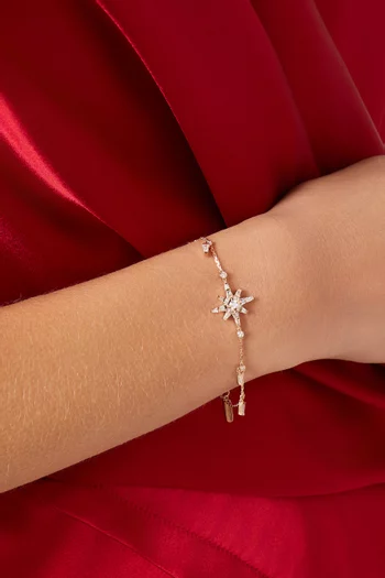 Barq Daw Diamond Bracelet in 18kt Rose Gold