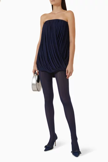 Noche Draped Strapless Playsuit