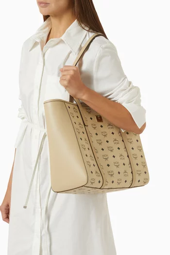 Toni Shopper Tote Bag in Visetos Canvas