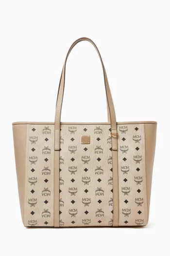 Toni Shopper Tote Bag in Visetos Canvas