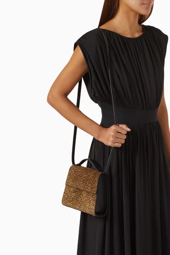 Small Top-handle Bag in Suede