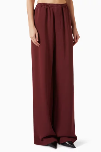 Printed Pyjama Pants in Silk-wool