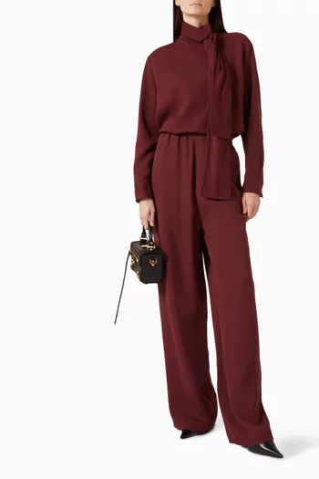 Scarf Shirt in Silk-wool