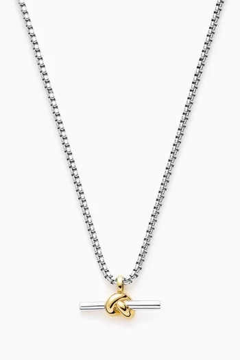 Lucy Williams Chunky Knot T-Bar Necklace
