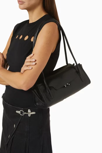 Trunkette Shoulder Bag in Calf Leather