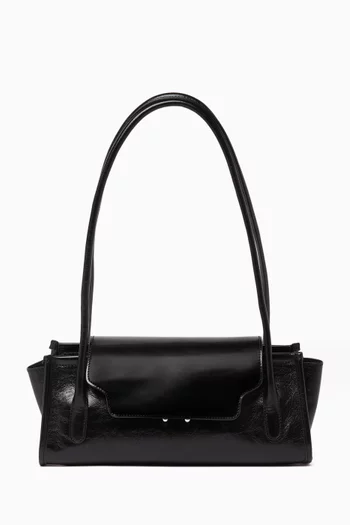 Trunkette Shoulder Bag in Calf Leather