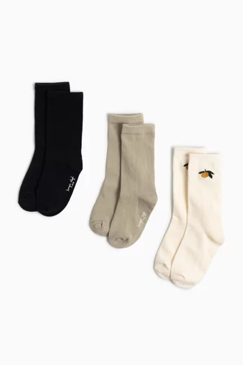 Jacquard Socks, Set of 3