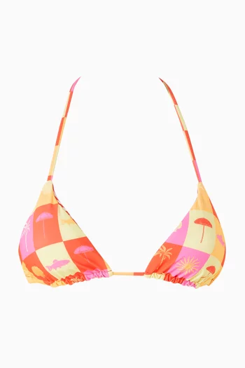 Balmy Reversible Sliding Triangle Bikini Top