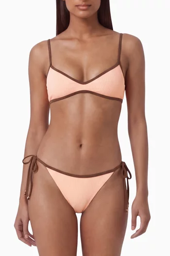 Tulum Ribbed Tie-side Bikini Briefs