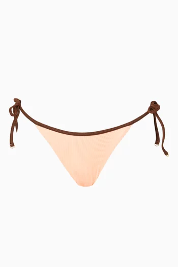 Tulum Ribbed Tie-side Bikini Briefs