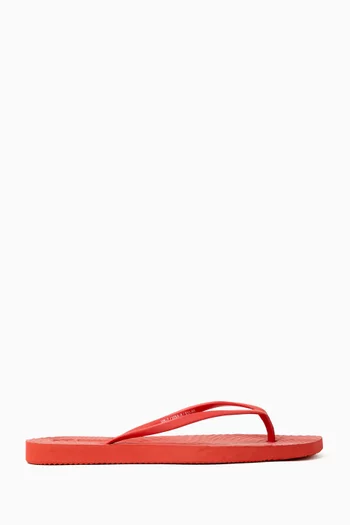 Tapered Flip-flop Sandals in Natural Rubber