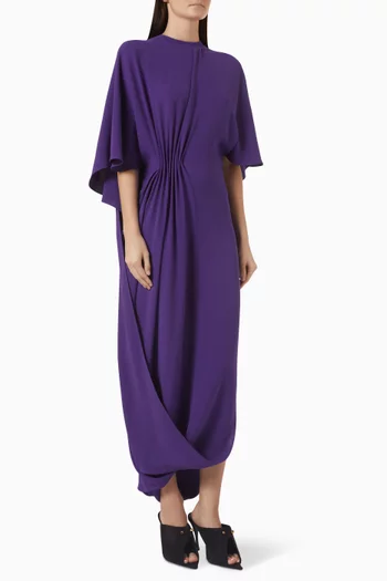 Draped Dress in Silk Cady