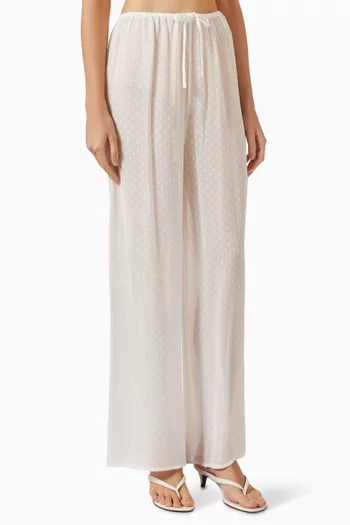 Salina Textured Dot Pants in Viscose