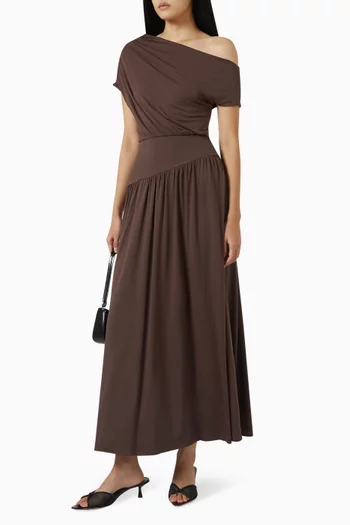Elsie Asymmetric Maxi Dress