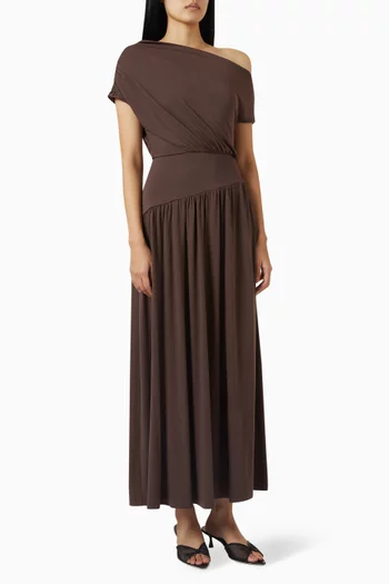 Elsie Asymmetric Maxi Dress