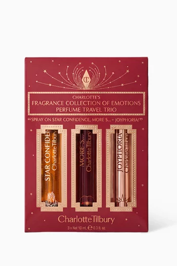 Fragrance Collection of Emotions Perfume Travel Trio Gift Set, 3 x 10ml