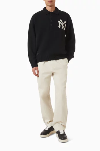 x MLB Polo Sweater in Wool Blend