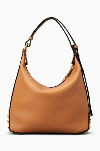 Metal Dots Mini Bag in Leather