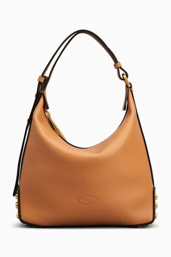 Metal Dots Mini Bag in Leather