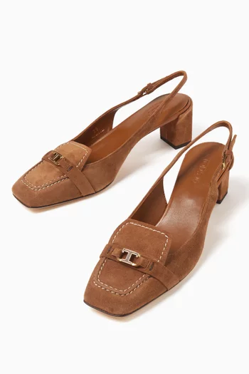 T Timeless 50 Slingback Pumps in Suede