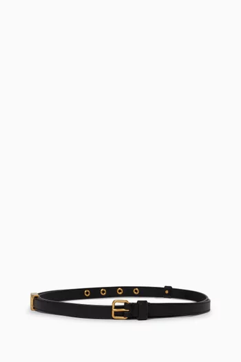T Signature Belt in Leather