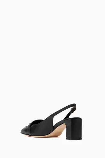 T Timeless Slingback Pumps in Leather