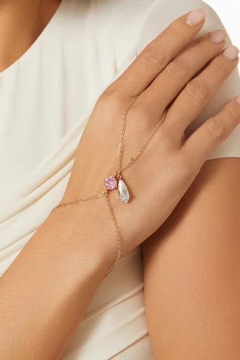 Lumina Hand Chain in Gold-filled Metal