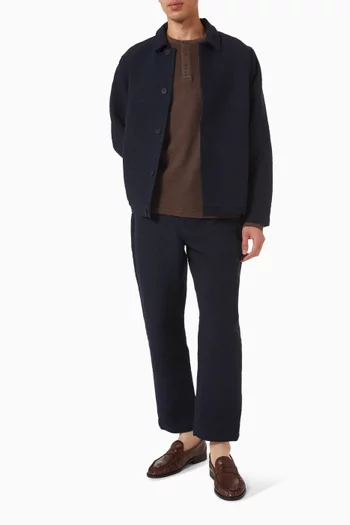 Iggy Button-up Jacket in Jacquard