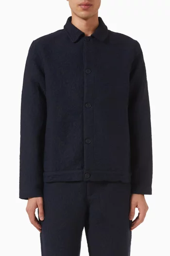 Iggy Button-up Jacket in Jacquard