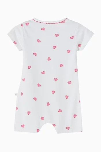 Heart Summer Romper in Organic Cotton