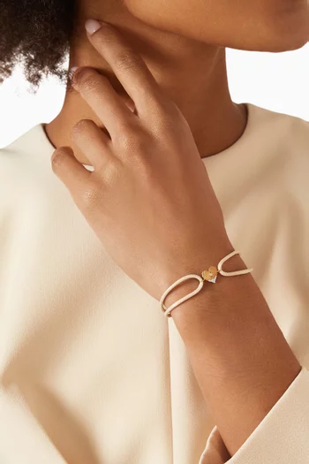 Heart Coded Bracelet in 18kt Gold