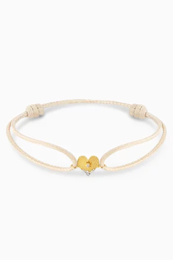 Heart Coded Bracelet in 18kt Gold