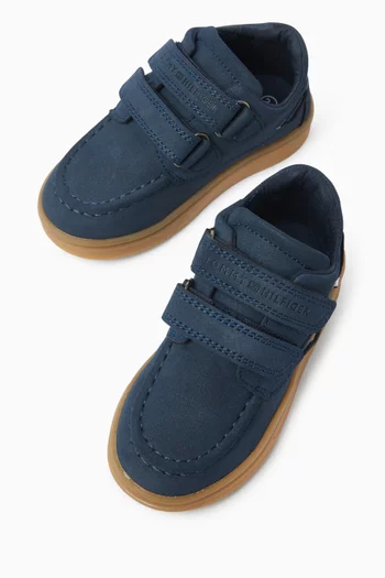 Velcro Sneakers in Leather