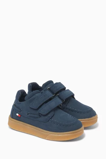 Velcro Sneakers in Leather