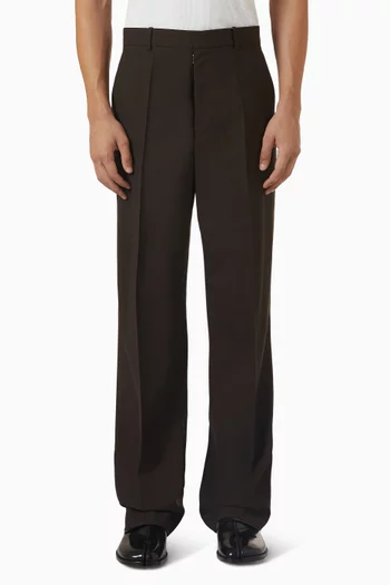Wide-Leg Trousers in Wool