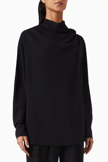 Cowl-neck Blouse