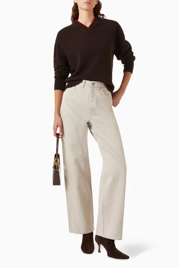 Facade Straight-leg Jeans in Denim